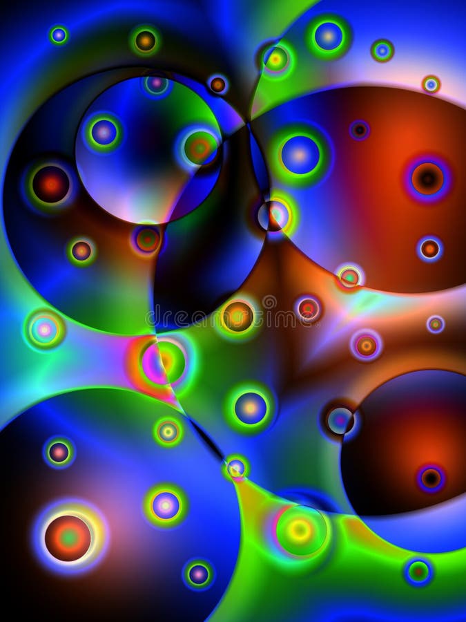 Sfere 6 di colore illustrazione di stock