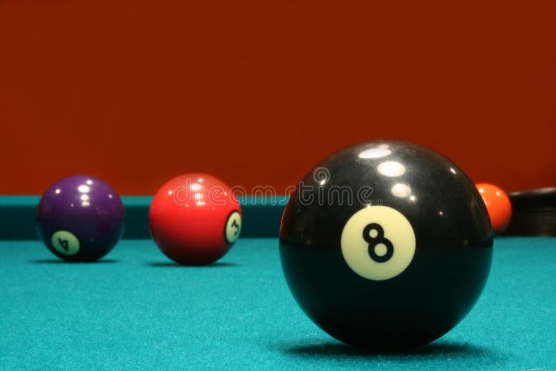 An image of some billiard balls. An image of some billiard balls