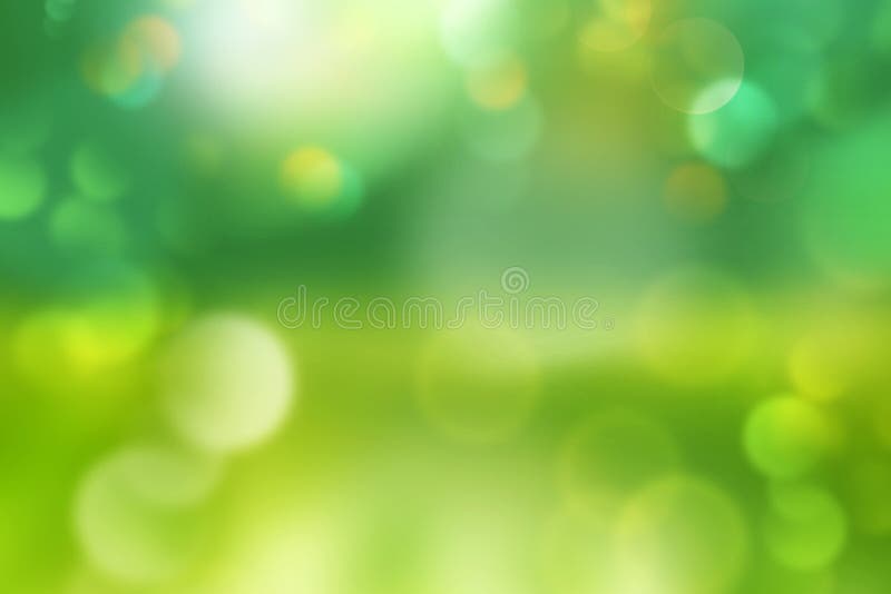 Sfocatura di fondo primaverile o estivo - luci di torcia sfocate di colore verde