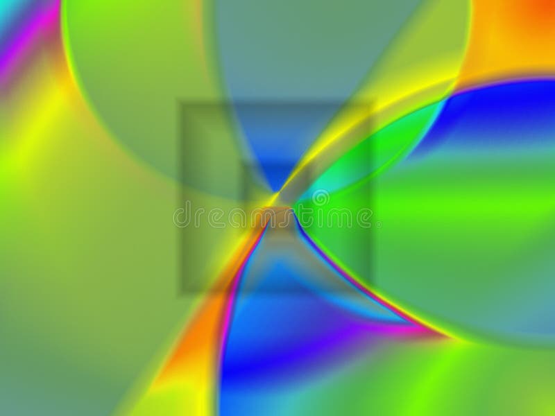 Sfondo artistico artistico artistico artistico artistico artistico artistico creativo di curve luminose con quadratini concentrici illustrazione vettoriale