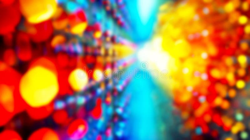 Sfondo astratto colorato con effetto Light Bokeh e colori vividi royalty illustrazione gratis
