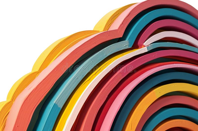 Sfondo astratto colorato con linee curve illustrazione di stock
