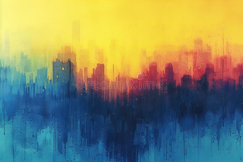 Sfondo astratto colorito con più colori blu e giallo royalty illustrazione gratis