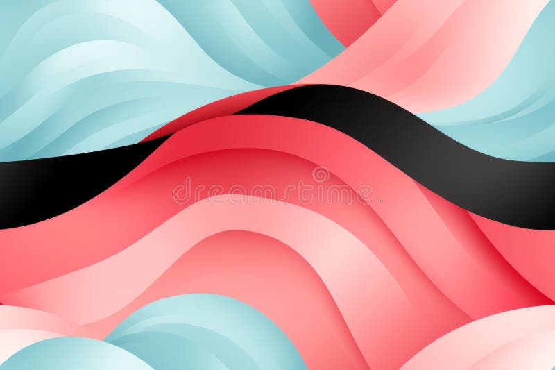 Sfondo astratto con onde in blu e nero rosa illustrazione di stock