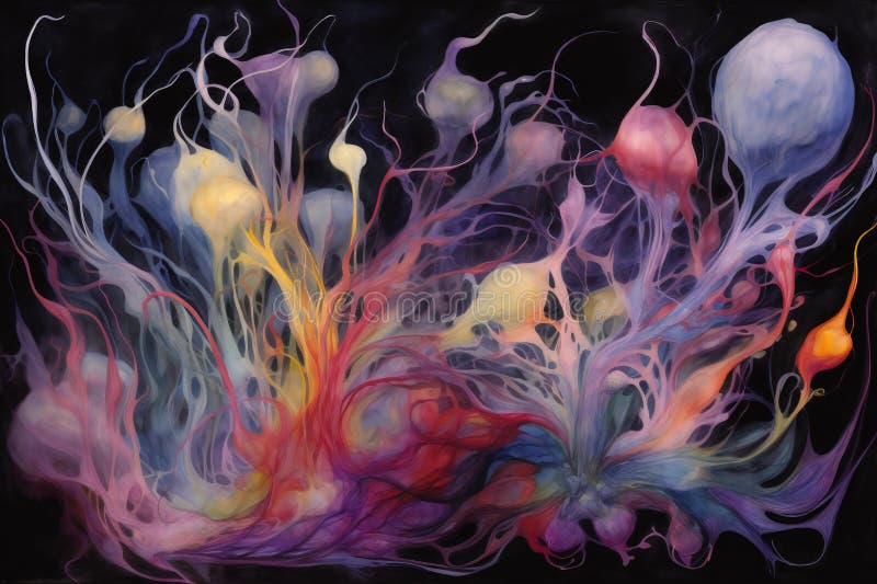 Sfondo astratto con sfumature colorate di colore sullo sfondo nero sfondo astratto royalty illustrazione gratis