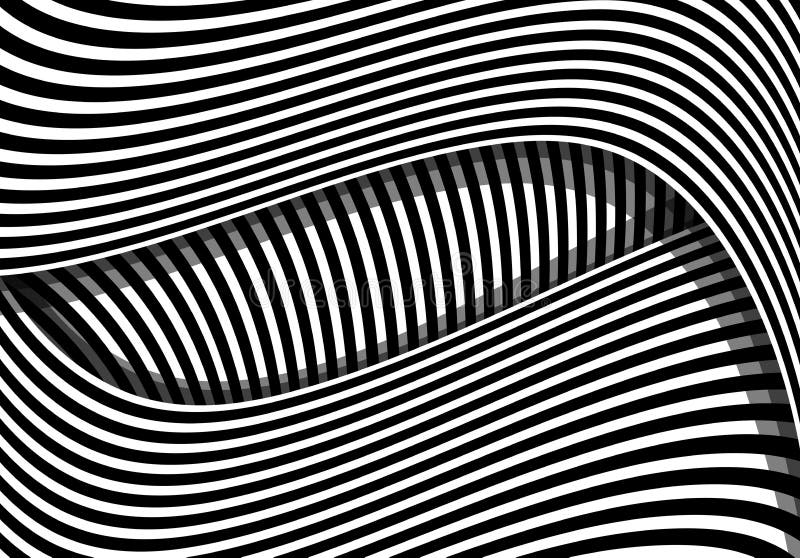 Sfondo astratto 3d nero e bianco illustrazione di stock