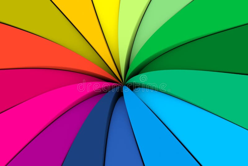 Sfondo astratto dell'ombrello colorato illustrazione vettoriale