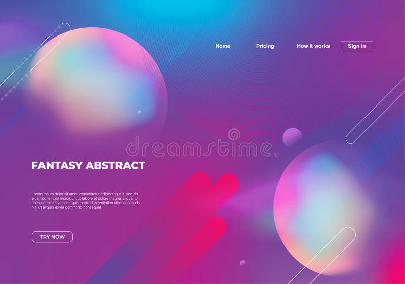 Fantasy abstract background with geometric colorful dynamic shapes. . Vector eps 10. Landing page template for web design elements. Fantasy abstract background with geometric colorful dynamic shapes. . Vector eps 10. Landing page template for web design elements
