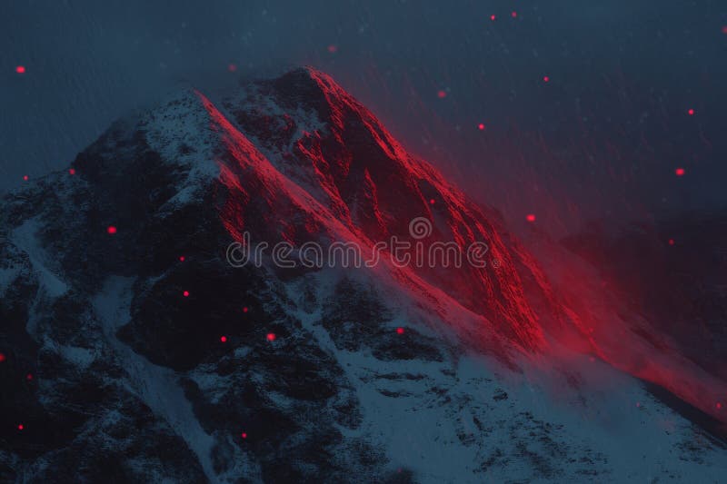 Sfondo astratto rosso con un design sfuocato e tritato perfetto per un'illustrazione di Natale fotografia stock