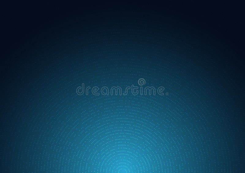 Sfondo blu scuro astratto con effetto luce e radiale di brillamento illustrazione vettoriale