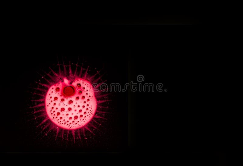 Sfondo cella rossa pericoloso Coronavirus, composizione concettuale fotografia stock Sfondo cella rossa pericoloso Coronavirus, composizione concettuale fotografia stock