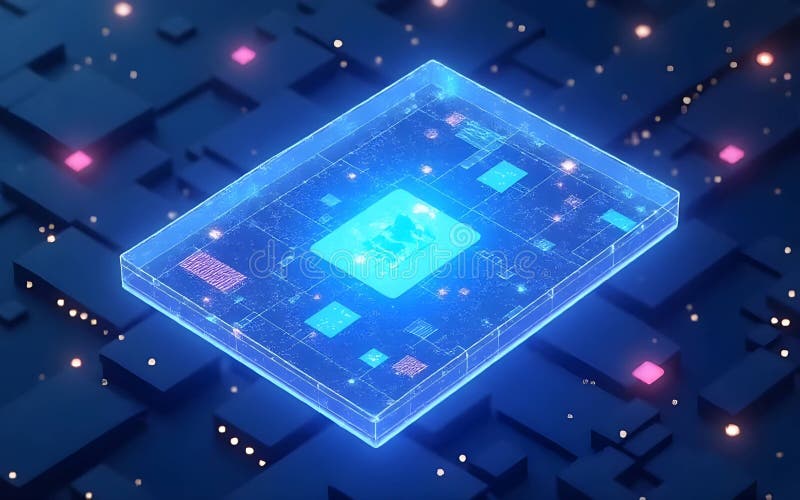 Sfondo chip processore Quantitativo illustrazione di stock