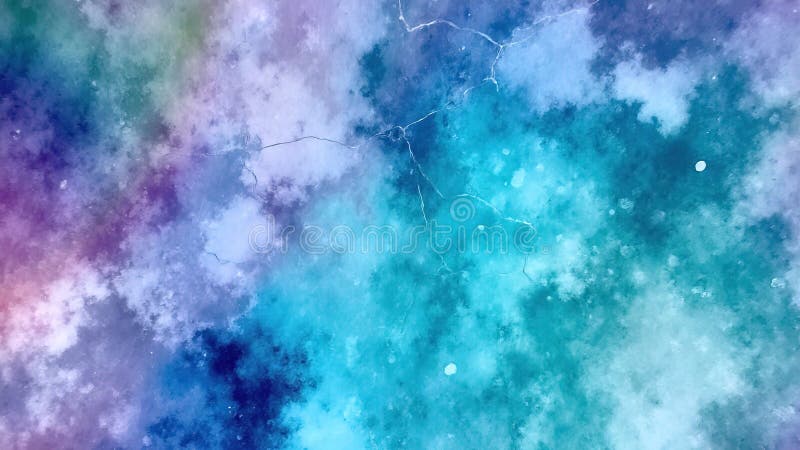 Sfondo cosmico astratto colorato nelle sfumature blu e viola illustrazione di stock