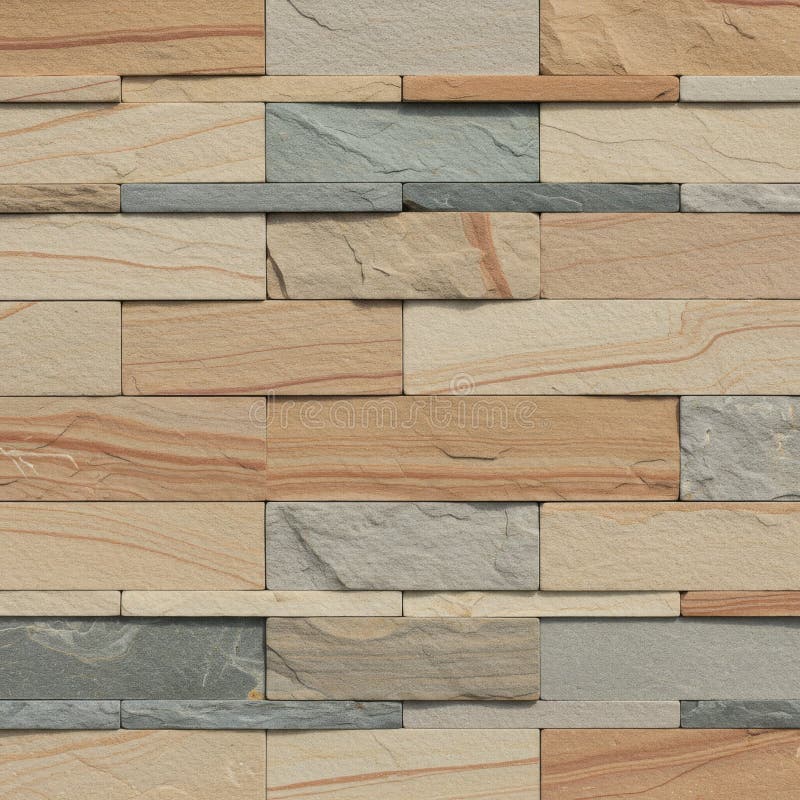 Sfondo di parete di pietre grigio di Beige Brown illustrazione vettoriale