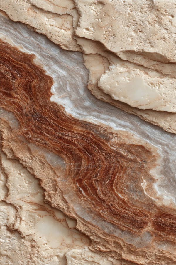 Sfondo di pietra di marmo grigio di Beige Brown royalty illustrazione gratis