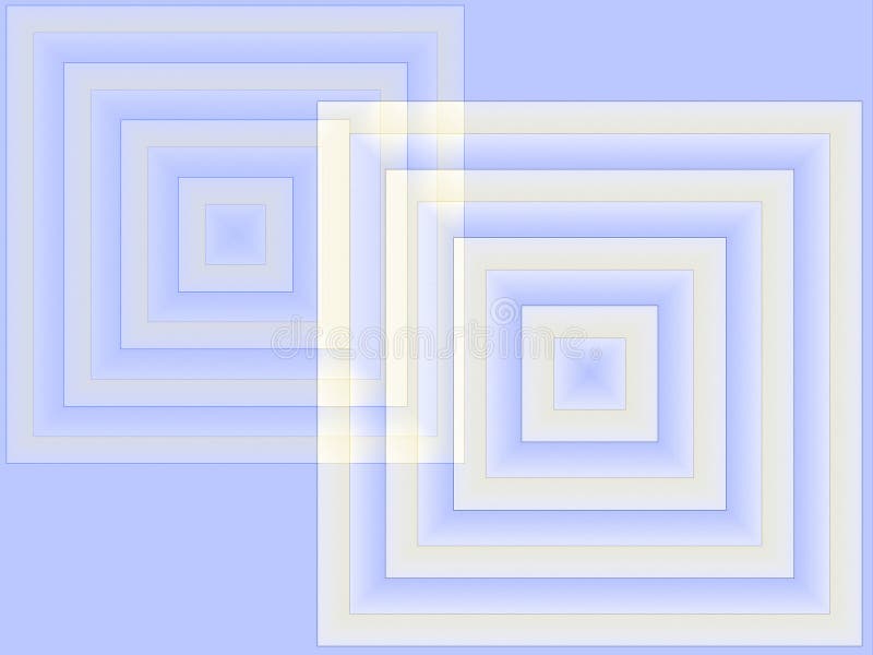 Sfondo di quadratini concentrici intersecati con sfondo di fantasia acquoso sfondo arte astratta illustrazione vettoriale