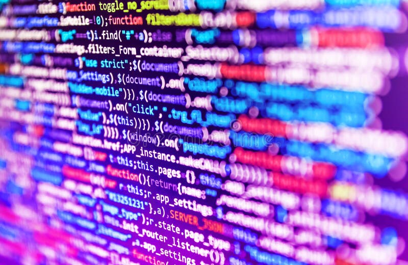 Sfondo digitale di un flusso di dati di bit astratti. programmatore digita nuove righe di codice html. due concetti per fotografia stock libera da diritti