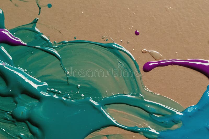 Sfondo espressionistico astratto con trama pitture colorate. Generativo AI fotografia stock