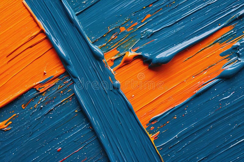 Sfondo espressionistico astratto con trama pitture colorate. Generativo AI fotografia stock libera da diritti