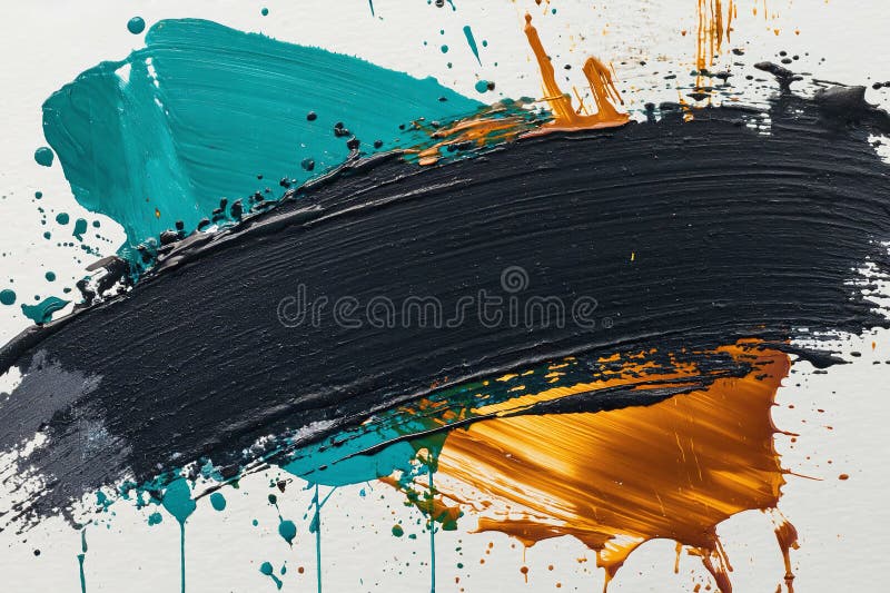 Sfondo espressionistico astratto con trama pitture colorate. Generativo AI fotografia stock libera da diritti