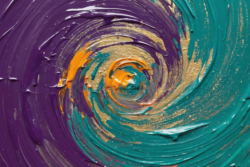 Sfondo espressionistico astratto con trama pitture colorate. Generativo AI fotografie stock libere da diritti