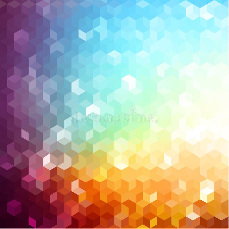 Colorful geometric background with hexagon pattern. Colorful geometric background with hexagon pattern