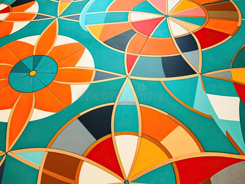 Sfondo geometrico di metà secolo royalty illustrazione gratis