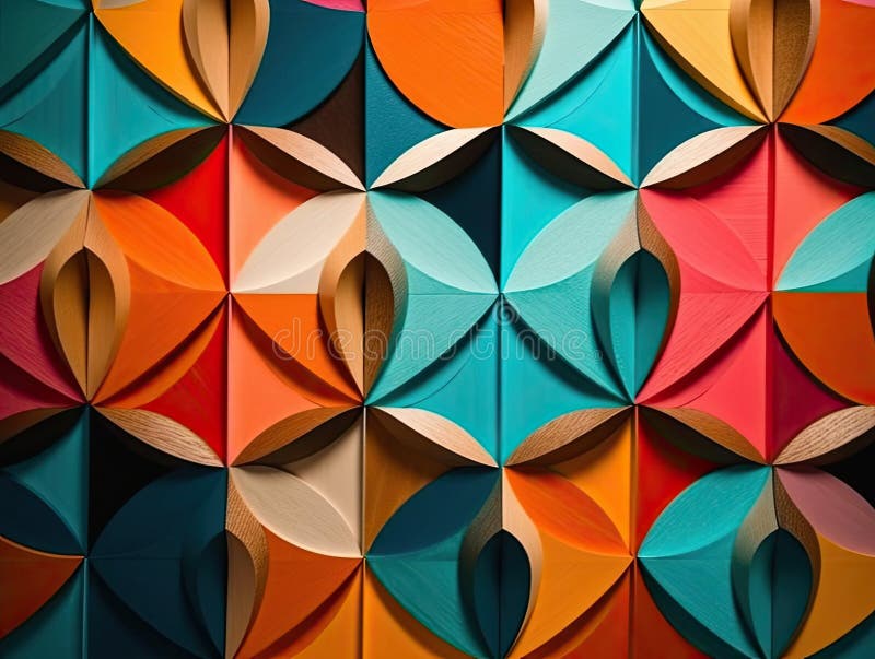 Sfondo geometrico di metà secolo royalty illustrazione gratis