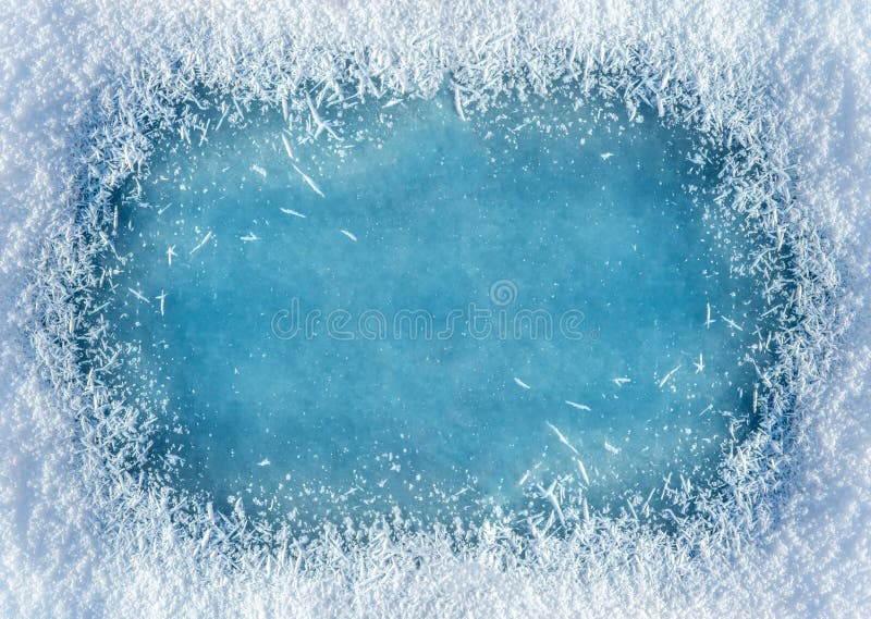 Immagini Stock - Sfondo Invernale Con Neve E Gelo Con Spazio Di Copia.  Acqua Ghiacciata.. Image 156192523