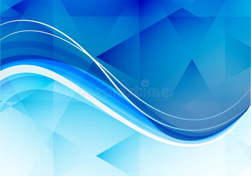 Sfondo in poligono di onda blu astratto illustrazione vettoriale Sfondo in poligono di onda blu astratto illustrazione vettoriale