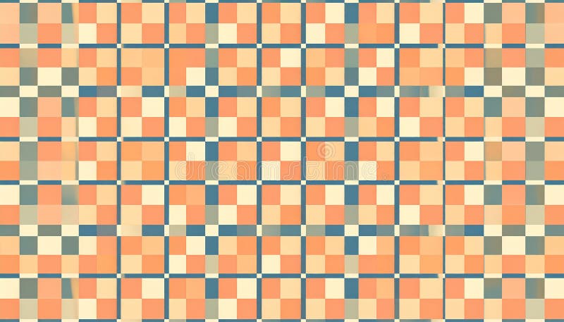 Sfondo retroattivo con quadratini. Sfondo stile retroattivo con quadratini di dimensioni diverse royalty illustrazione gratis