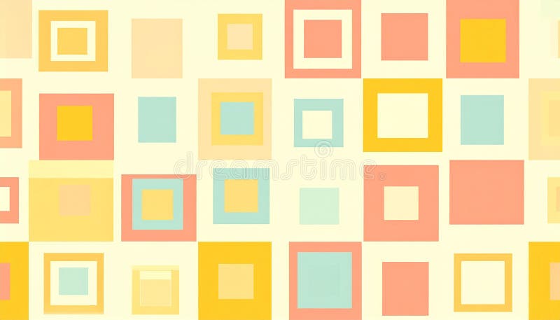 Sfondo retroattivo con quadratini. Sfondo stile retroattivo con quadratini di dimensioni diverse illustrazione vettoriale