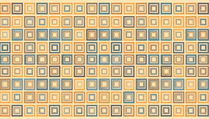 Sfondo retroattivo con quadratini. Sfondo stile retroattivo con quadratini di dimensioni diverse illustrazione di stock