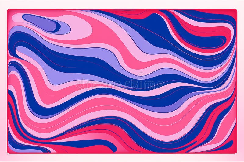 Sfondo rosa blu e viola con linee ondulate royalty illustrazione gratis