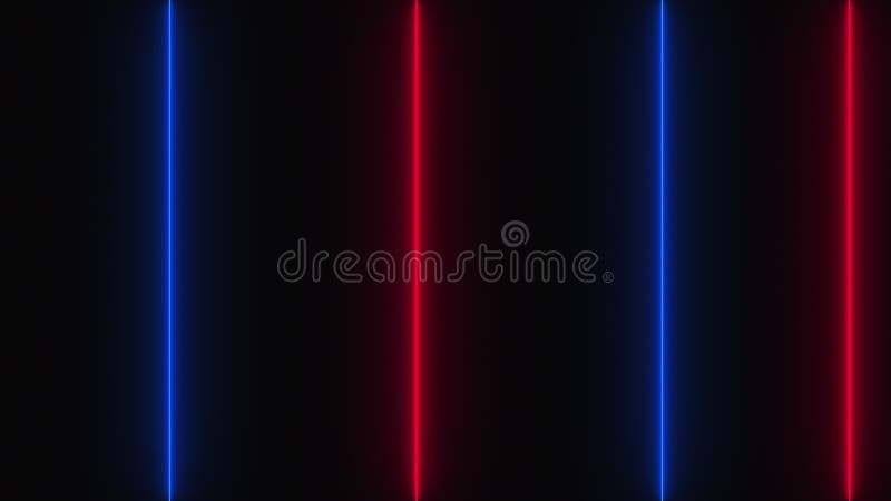 Sfondo scuro astratto con linee verticali neon generate 3d rendering dal computer illustrazione di stock