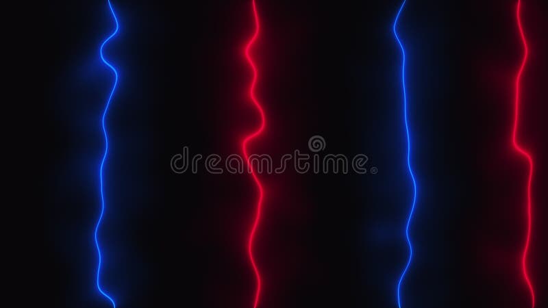 Sfondo scuro astratto con linee verticali neon generate 3d rendering dal computer royalty illustrazione gratis