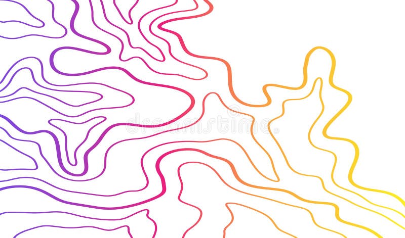 Sfondo topografico astratto neuristico futuristico illustrazione di stock