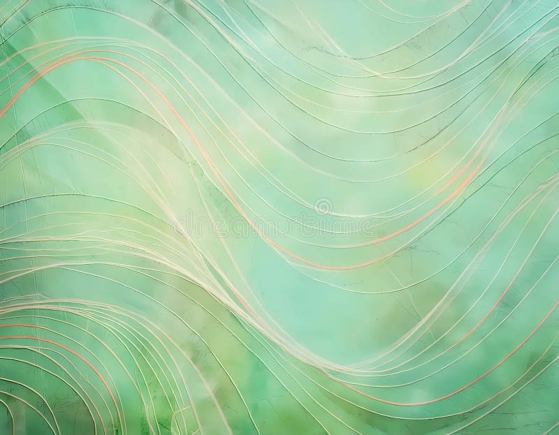 Sfondo verde con linee di testo bianche e gialle illustrazione di stock
