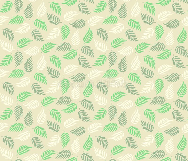 Sfondo vettoriale floreale Wallpaper sulle Foglie di Palma Tropicale Modello vettoriale senza saldatura Beige, Colori Verdi, Moda illustrazione di stock Sfondo vettoriale floreale Wallpaper sulle Foglie di Palma Tropicale Modello vettoriale senza saldatura Beige, Colori Verdi, Moda illustrazione di stock