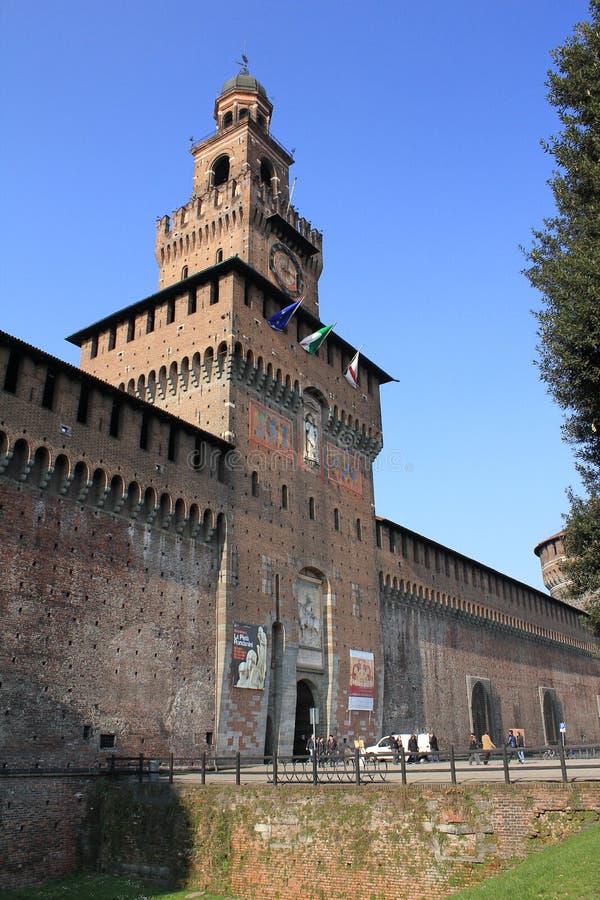 sforzesco Di Μιλάνο castello στοκ εικόνες sforzesco Di Μιλάνο castello στοκ εικόνες