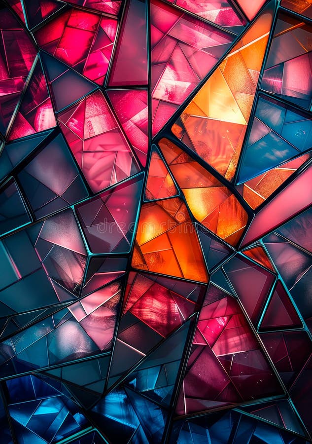 Shattered geometric shards, bold contrasting colors, abstract fragmented design. Generative AI AI generated. Shattered geometric shards, bold contrasting colors, abstract fragmented design. Generative AI AI generated