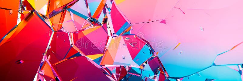 Shattered geometric shards, bold contrasting colors, abstract fragmented design. Generative AI AI generated. Shattered geometric shards, bold contrasting colors, abstract fragmented design. Generative AI AI generated