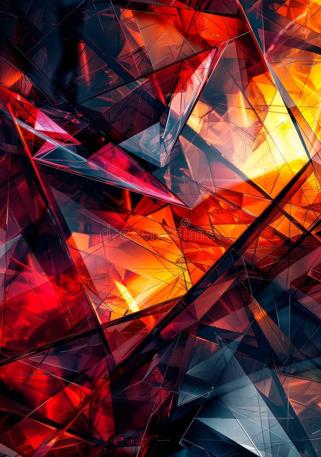 Shattered geometric shards, bold contrasting colors, abstract fragmented design. Generative AI AI generated. Shattered geometric shards, bold contrasting colors, abstract fragmented design. Generative AI AI generated