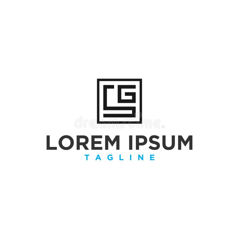 Sg Monogram Logo Design Inspiration Stock Vector - Illustration of