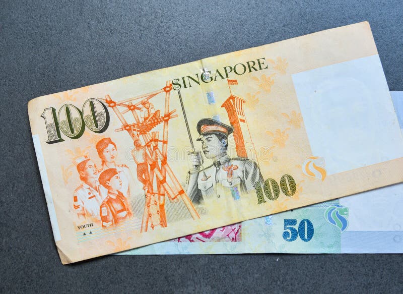 SGD van de het bankbiljetdollar van Singapore stock afbeeldingen SGD van de het bankbiljetdollar van Singapore stock afbeeldingen