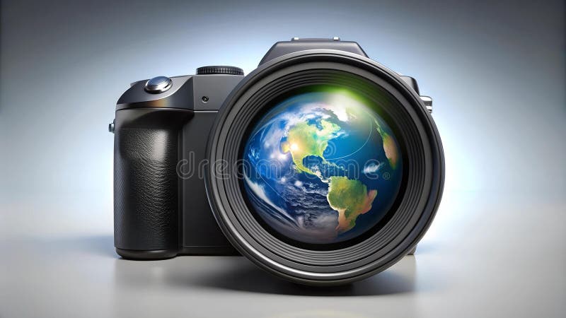 Sguinzagliate il vostro artista interiore : la telecamera che cattura la visione generativa ai illustrazione vettoriale