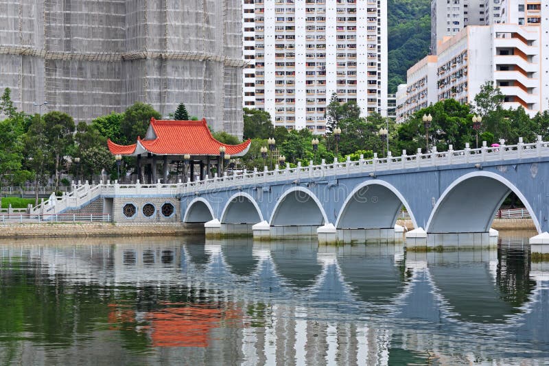 Sha Tin district in Hong Kong