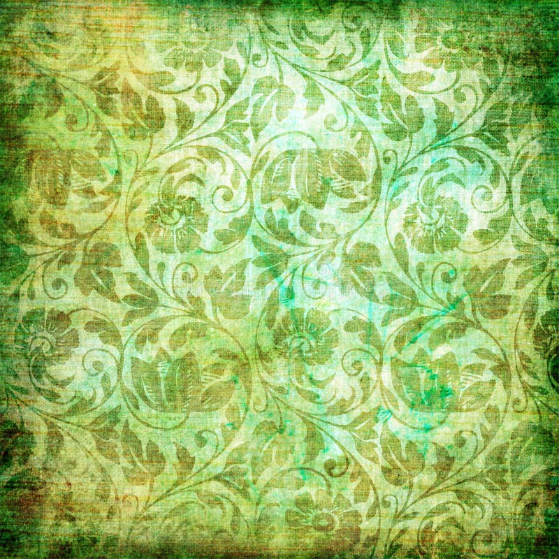Shabby green patterns royalty free illustration
