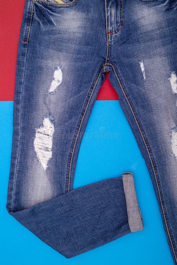 Shabby jeans light blue stock photo. Image of seam, colored - 116443556