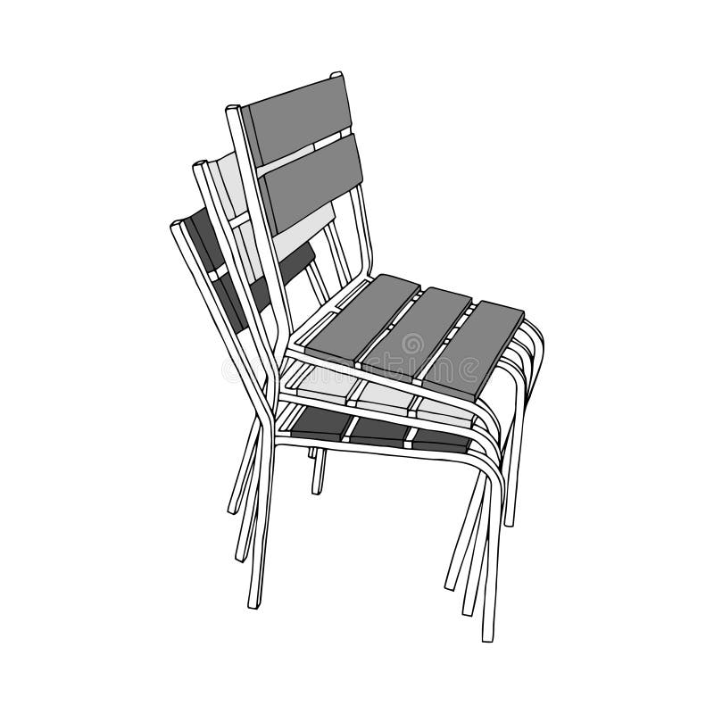 Stack Chairs Stock Illustrations 300 Stack Chairs Stock Illustrations
